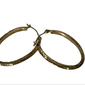 18- Karat Gold Hoops 100% Guarantee